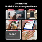 Smart Lock U200 Türschloss in Schwarz mit Apple Home Key und Matter over Thread für Smart Home Systeme