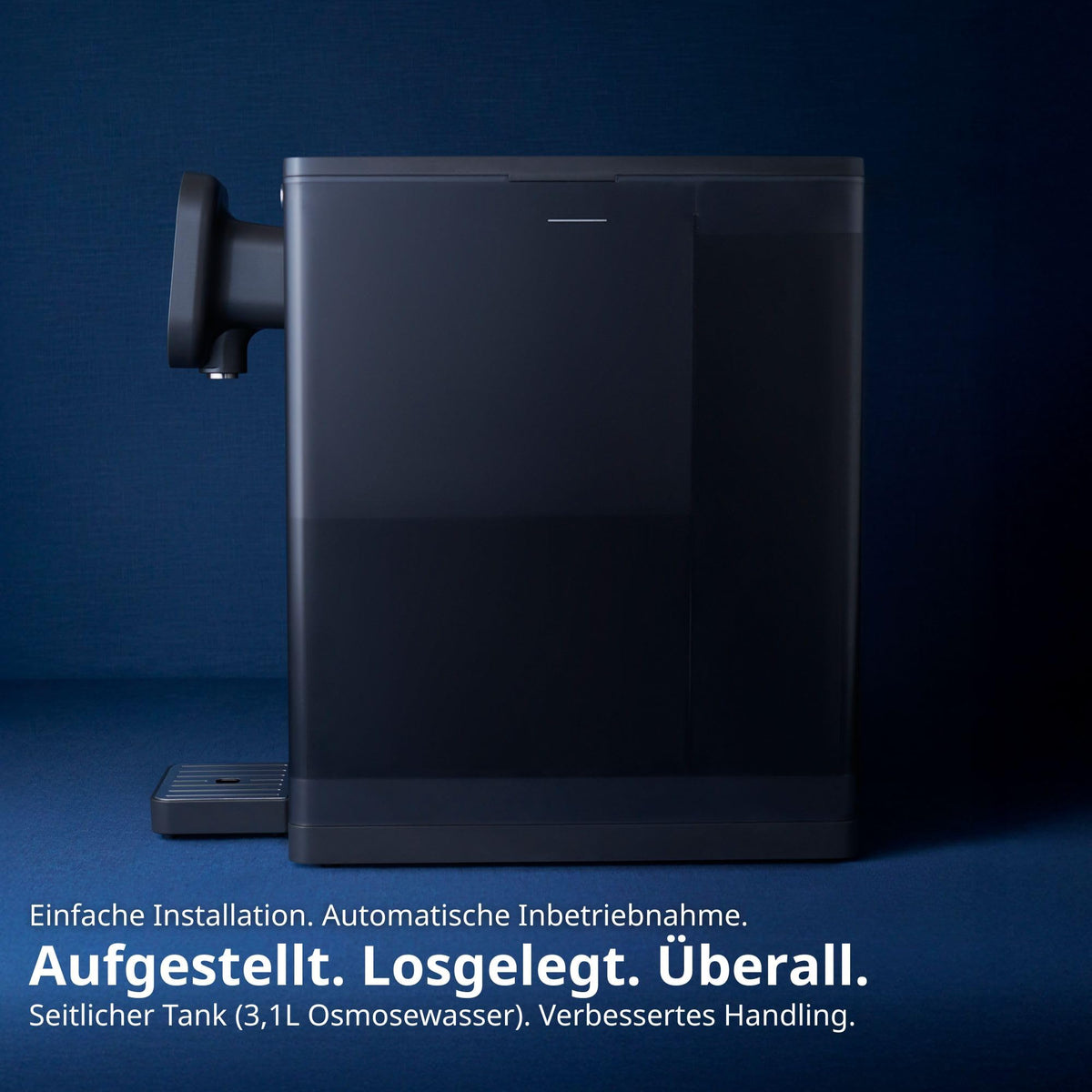 Auftisch Osmoseanlage Fusion Air, Heißwasserspender, Filter und Mineralien, 3fach UVC LED, ohne Installation