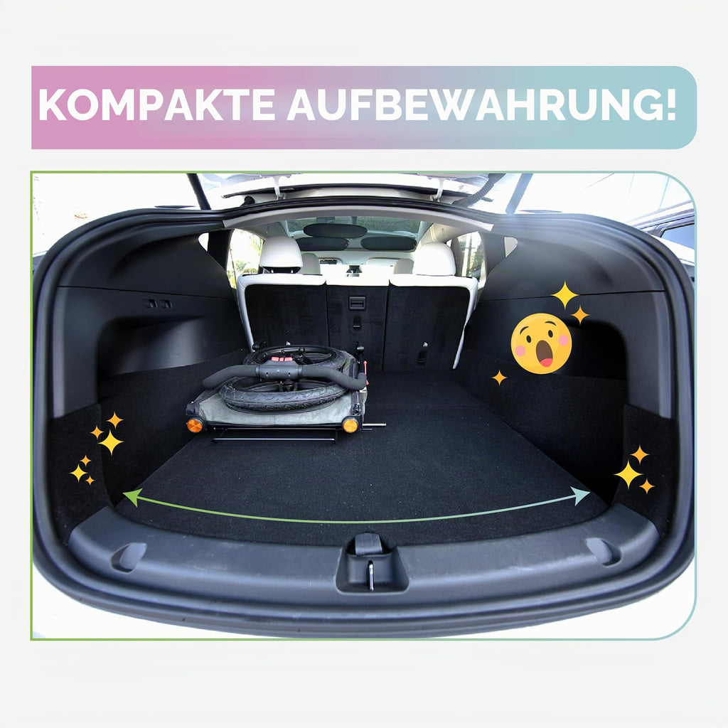 Breeze Große Hundebuggy Hundewagen mit Luftreifen wandelbar zum Fahrradanhänger für Hunde Schwarz 1 Stück