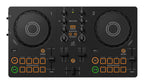 DDJ-FLX2 Einsteiger-DJ-Controller, USB-betrieben, 2-Kanal, tragbar, Streaming-kompatibel, Profi-Layout