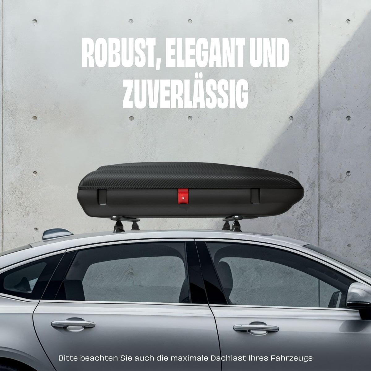 Dachbox BA320 320 Liter Carbonlook Dachkoffer Autobox mit Zentralverriegelung aerodynamisch für Auto