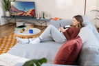 Kabelrouter 6690 mit DOCSIS 3.1 und WiFi 6, 4x Gigabit LAN, Mesh WLAN, DECT Telefon, weiß/rot