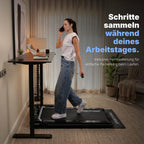 Laufband 1 bis 12 km/h elektrisch, klappbar mit Steigung und Tablethalterung, leise im Homeoffice, Walking Pad