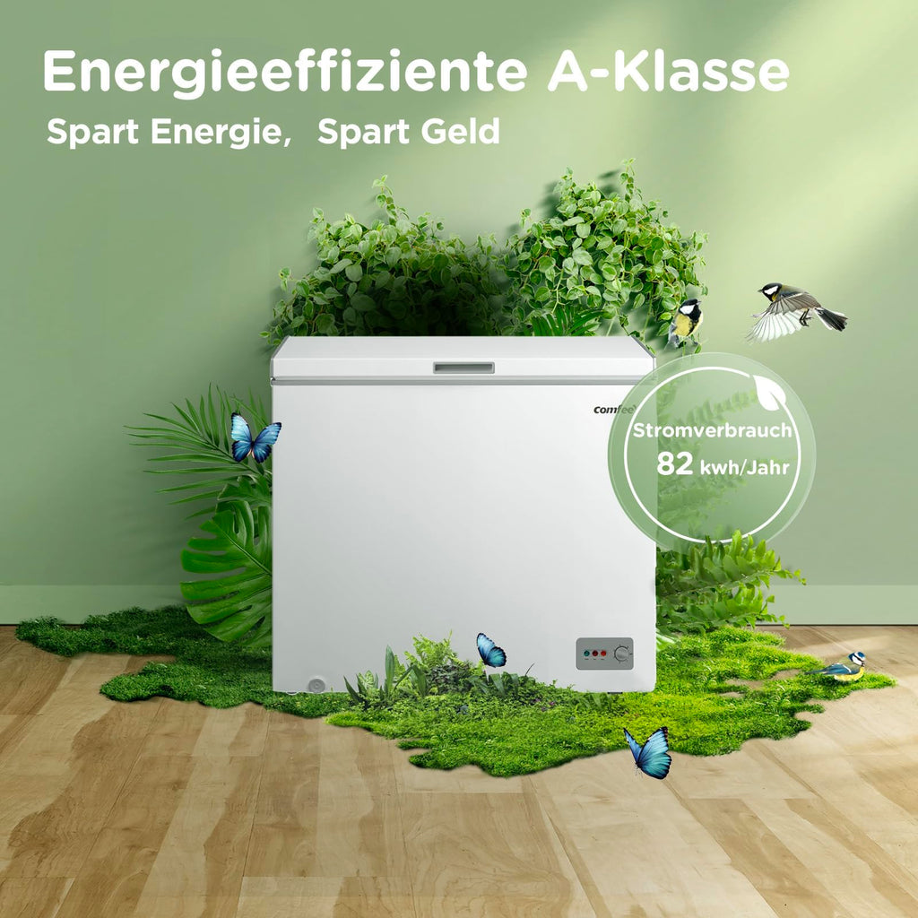 200L freistehende Gefriertruhe Energieklasse A