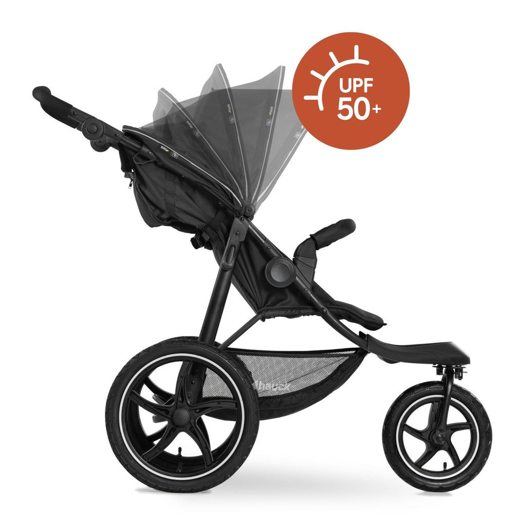 Runner 2 robuster Dreirad Buggy für Kleinkinder mit XL Luftreifen belastbar bis 22 kg schwarz