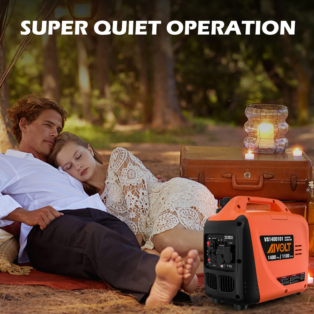 Inverter Stromerzeuger 1400 Watt Notstromaggregat tragbar leise für Camping Haushalt Baustelle
