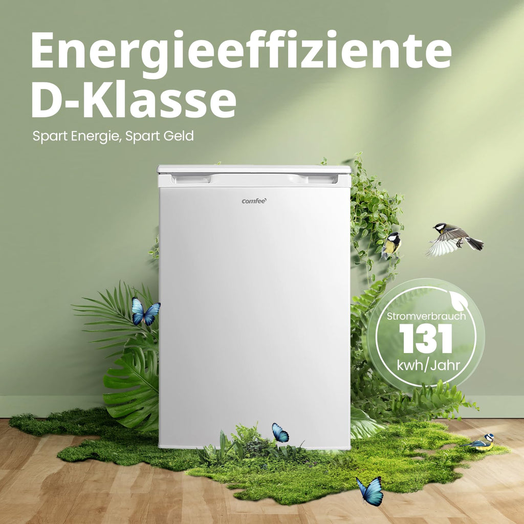 88 Liter Gefrierschrank kompakter Tiefkühlschrank freistehend für den Haushalt Energieeffizienzklasse D