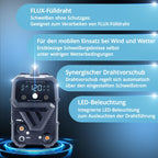 Mini FLUX 120 ST Digital Inverter Schweißgerät für gaslosen Fülldraht Vollausstattung bis 120 A