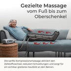 Beinmassagegerät 4 Basic Beinmanschetten 4 Luftkammern 1 Massageprogramm gegen Cellulite fördert Durchblutung