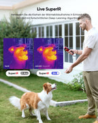 Kompakte Wärmebildkamera E02 SuperIR 240x240 20Hz Minus20°C bis 400°C mit Laserpointer und visueller Kamera
