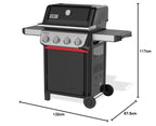 Gasgrill Spirit E410 für Garten, Terrasse und Balkon, mit 4 Brennern, großer Grillfläche und Deckelthermometer
