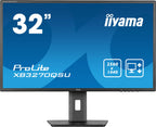 Prolite XB3270QSU-B1 31,5 Zoll WQHD IPS Monitor 2560x1440 75 Hz HDMI DisplayPort höhenverstellbarer Standfuß