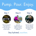 Pocket Outdoor Wasserfilter mit Pumpfilter zur Trinkwasseraufbereitung für Camping Survival Notfall