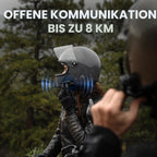 Spider RT1 Flaches Mesh Kommunikationssystem für Motorräder mit Helmsprechgerät und Gegensprechfunktion