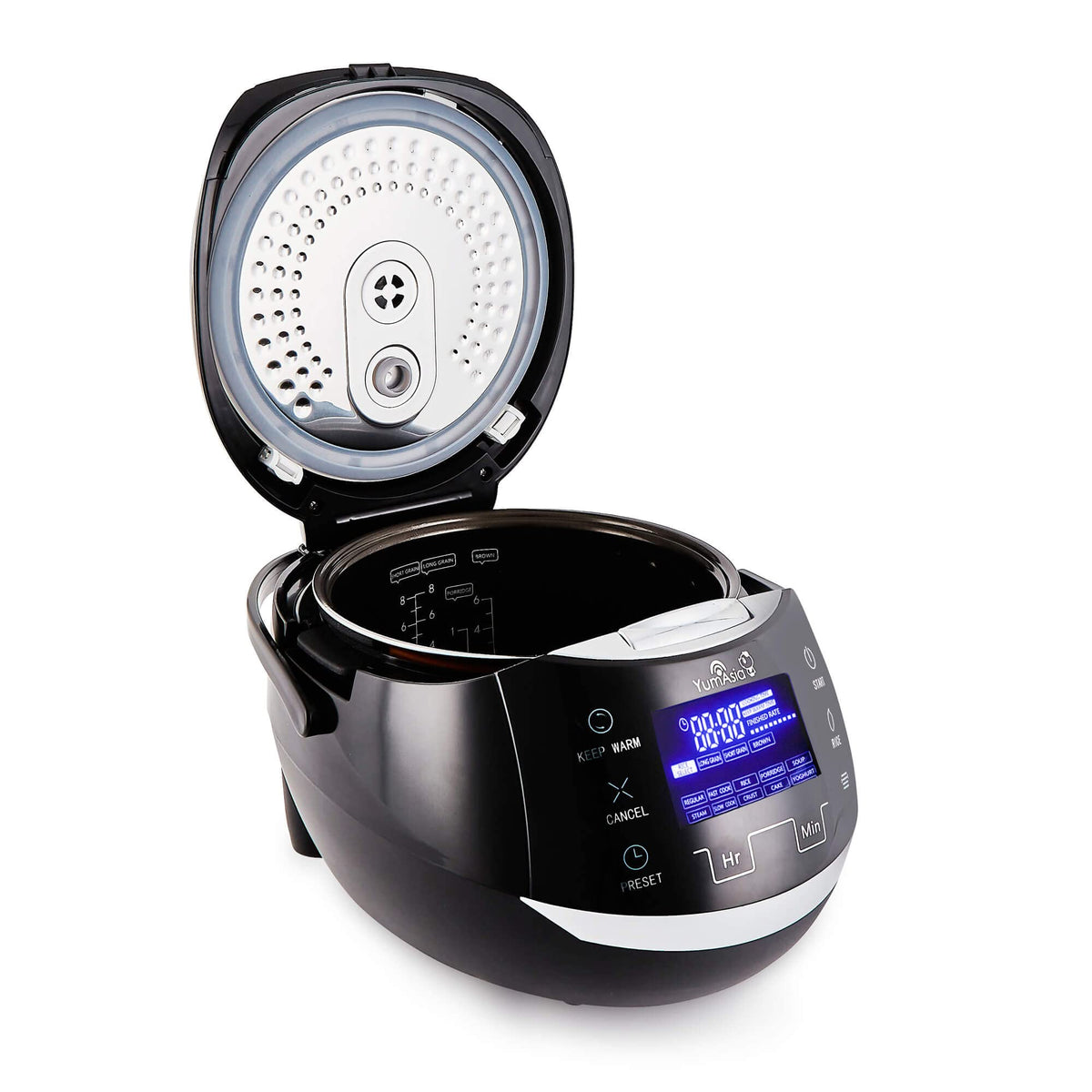 Sakura Reiskocher Keramikschale Fuzzy Logic 1,5 L 6 Reiskochfunktionen 6 Multikocherfunktionen LED Display EU