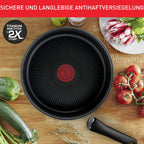 Ingenio Emotion 20 tlg Topf und Pfannenset mit abnehmbarem Griff für alle Herdarten inklusive Induktion