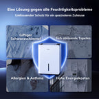 Elektrischer Luftentfeuchter 25 Liter pro Tag mit Wäschetrocknung und 2,7 Liter Wassertank