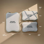 Recovery Pillow Plus (60x40 cm) – Höhenverstellbares ergonomisches Nackenkissen (6–13 cm) aus Memory Foam