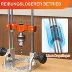 S04001 Bohrständer für Akkuschrauber Halbzoll Bohrfutter 0 bis 60 Grad Kugellager und Führungsstangen für Holz