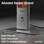 HeatTower Infrarot Standheizstrahler 2500 Watt 4 Heizstufen mit Fernbedienung für Terrasse Outdoor elektrisch