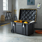 Werkzeugkoffer mit Rollen, leer, robust, belastbar, 99x62x59 cm, 246L Stauraum, Metallverschlüsse, FMST1 75531