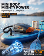 Shark 3 Mini 74Wh kabellose elektrische SUP Luftpumpe mit Akku tragbar schnelles Aufpumpen