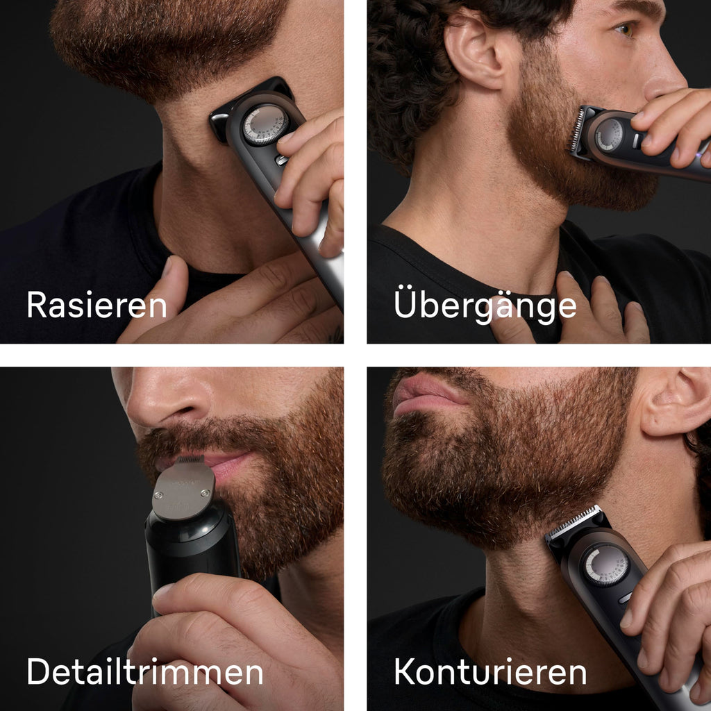 Bartschneider für Männer Series 9 mit 52 Längeneinstellungen für präzises Trimmen des Bartes