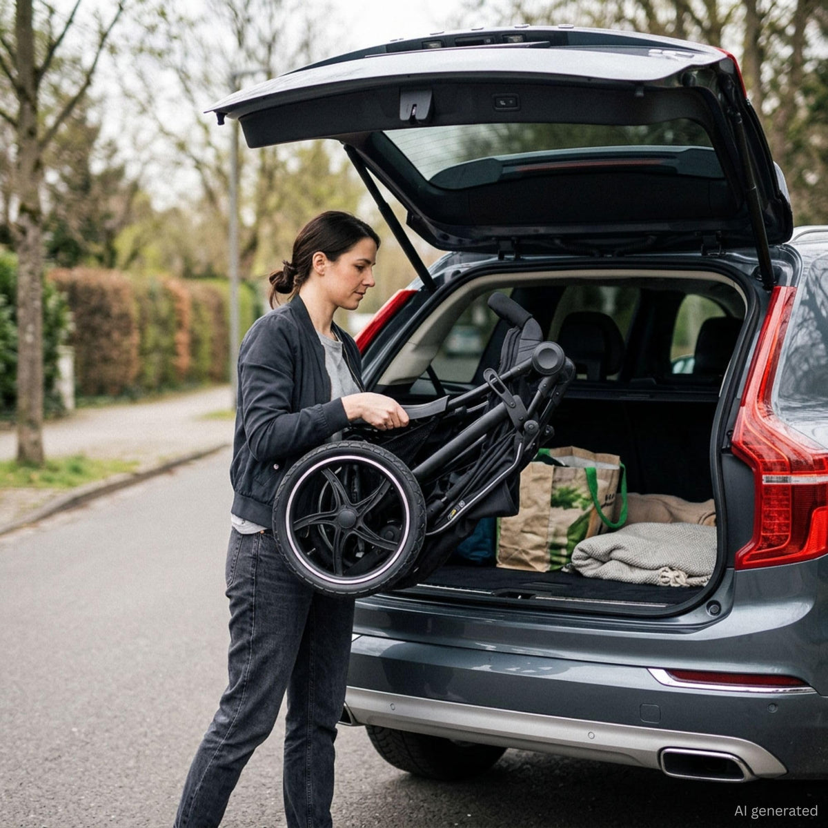 Runner 2 robuster Dreirad Buggy für Kleinkinder mit XL Luftreifen belastbar bis 22 kg schwarz