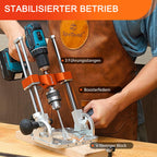S04001 Bohrständer für Akkuschrauber Halbzoll Bohrfutter 0 bis 60 Grad Kugellager und Führungsstangen für Holz