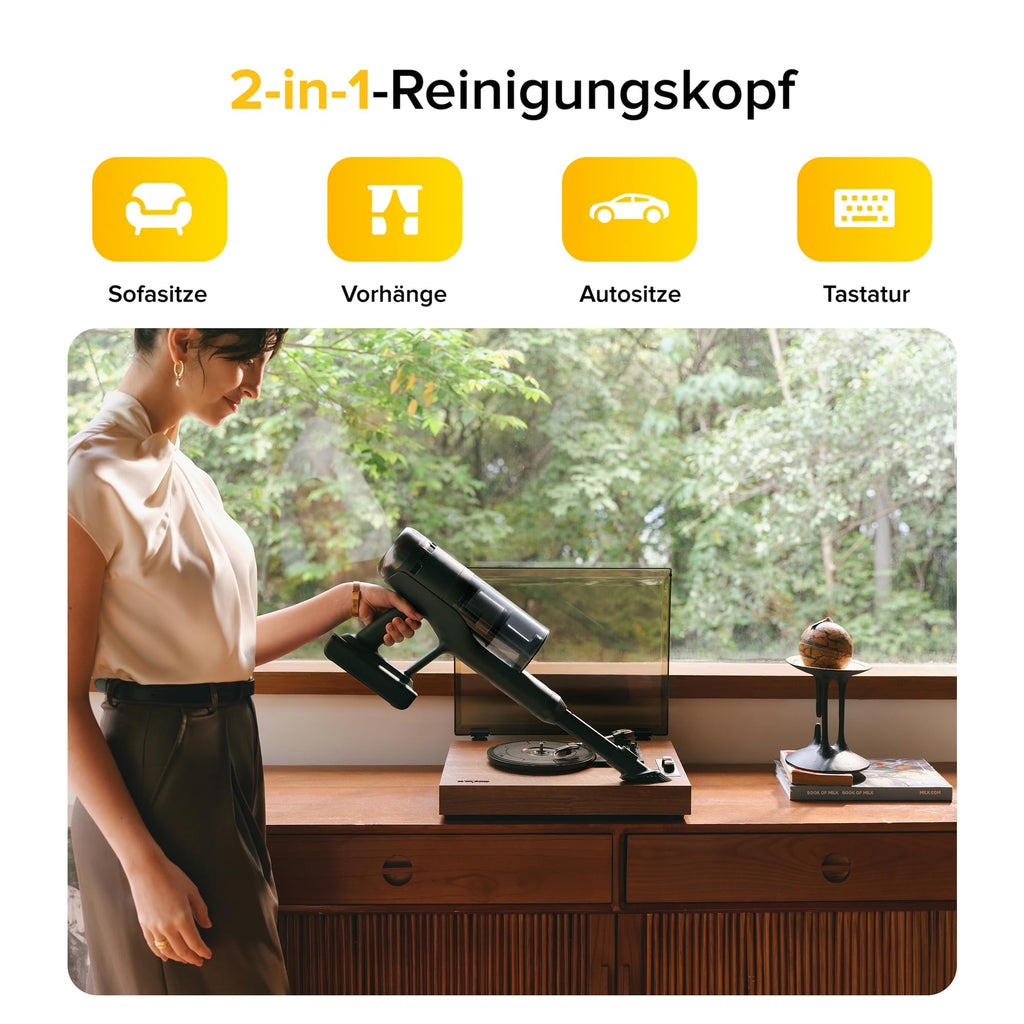 Akku Staubsauger H60 Ultra kabellos mit 210 AW Saugleistung und bis zu 90 Minuten Laufzeit