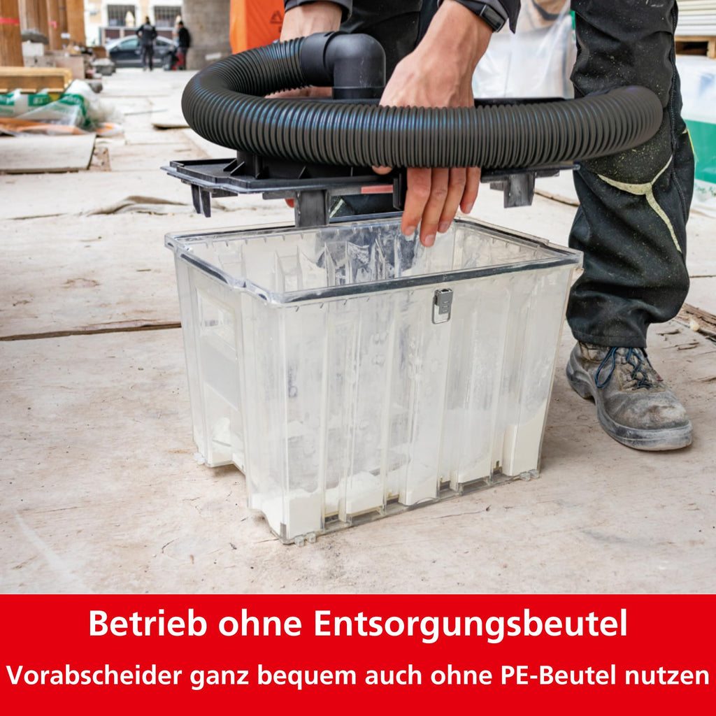Zyklon Vorabscheider Dustfixx für Staubsauger mit einem hohen Abscheidegrad von bis zu 99 %