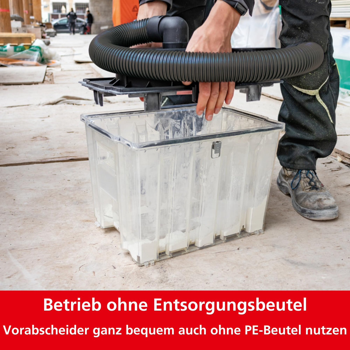 Zyklon Vorabscheider Dustfixx für Staubsauger mit einem hohen Abscheidegrad von bis zu 99 %