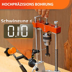 S04001 Bohrständer für Akkuschrauber Halbzoll Bohrfutter 0 bis 60 Grad Kugellager und Führungsstangen für Holz