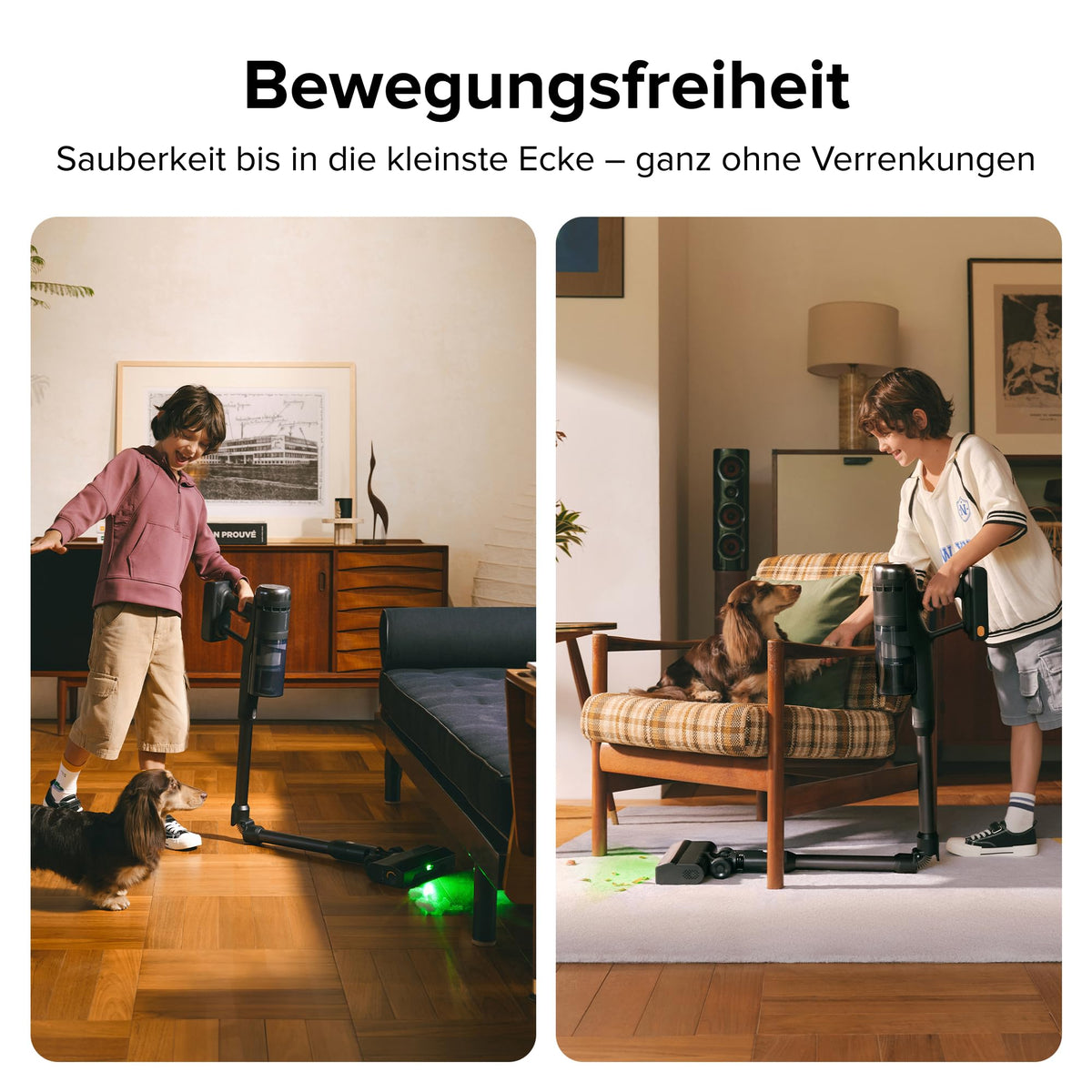 Akku Staubsauger H60 Ultra kabellos mit 210 AW Saugleistung und bis zu 90 Minuten Laufzeit
