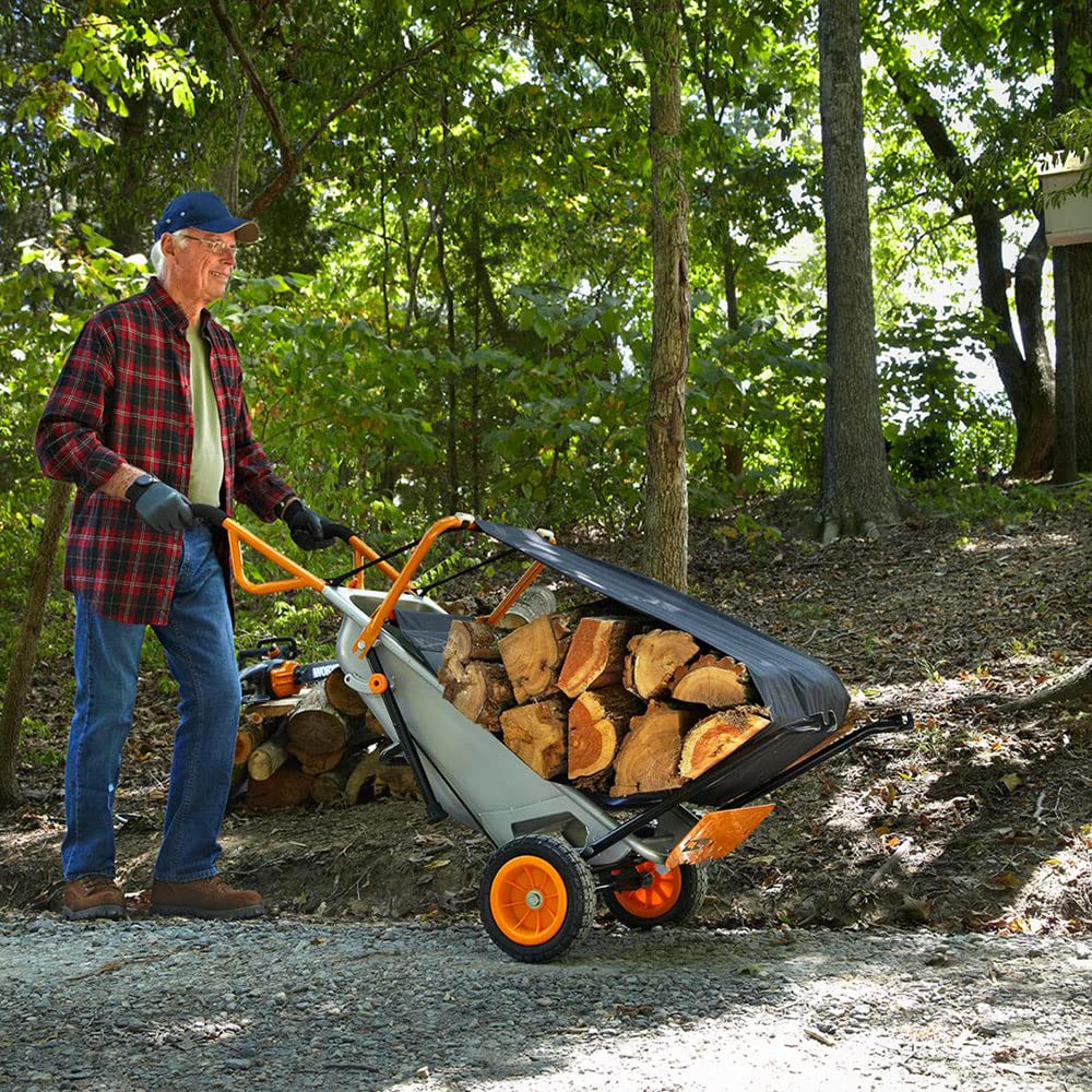 Aerocart WG050 Multifunktionsschubkarre vielseitig einsetzbar für Transport und Gartenarbeit