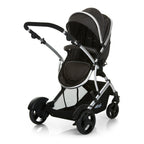 Duett 2 Geschwisterwagen Regenschutz Hauptsitz als Babywanne ab Geburt 15 kg Zweitsitz abnehmbar Black Forest