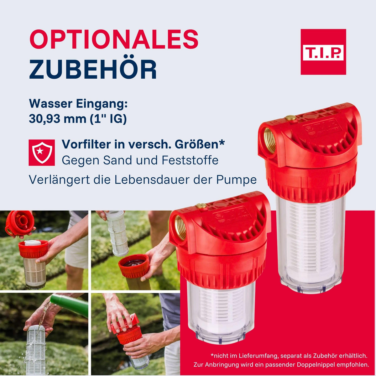 Hauswasserwerk Edelstahl 4350 l/h 5 bar Pumpe zur Druckerhöhung und Bewässerung sowie Wasserversorgung