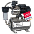 Hauswasserwerk HWW INOX 1300 Plus F, Druckkessel, 1200W, selbstansaugende Jetpumpe, 4350 l/h, 50m Förderhöhe