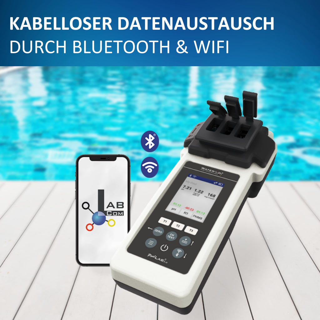Poolphotometer 2.0 Special Ed., Bluetooth/WLAN, 140 Testtab., Chlor, pH, Phenol Red, Alkalinity M, Cyanursäure