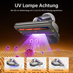 JV35 Milbensauger mit UV-C Licht 700 W Heißluftfunktion und doppeltem Zyklon für Matratzen Betten und Sofa