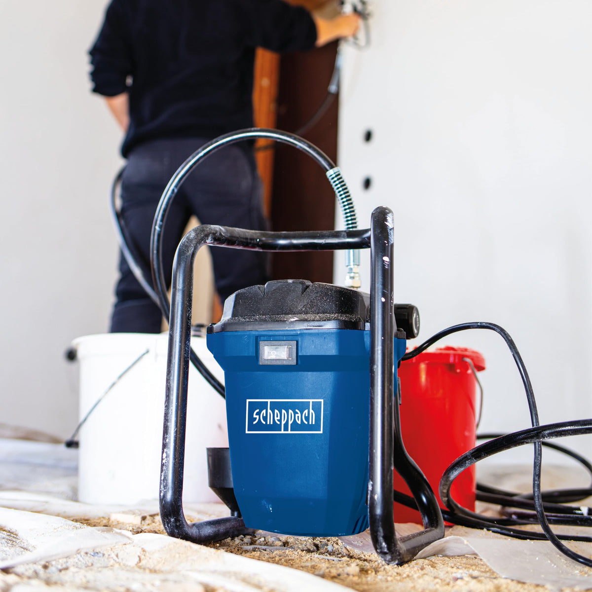 Airless Farbsprühsystem PTSA350 Hochdruckfarbsprühgerät mit 750W Motor und 207 bar Maximaldruck