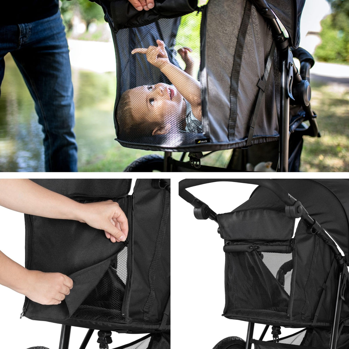Runner 2 robuster Dreirad Buggy für Kleinkinder mit XL Luftreifen belastbar bis 22 kg schwarz