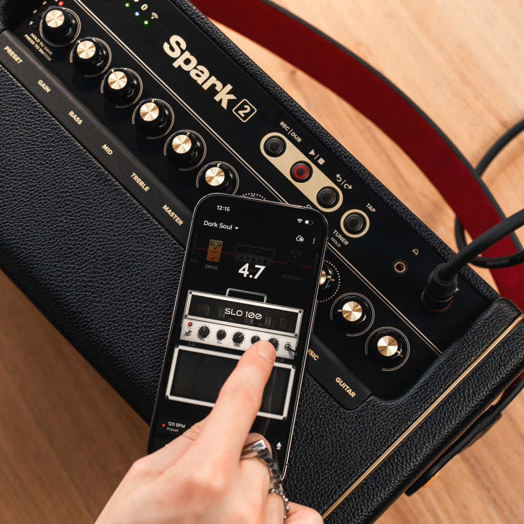 Spark 2 50W smarter tragbarer Gitarrenübungsamp mit Bluetooth Box und Appsteuerung für elektrische Gitarre