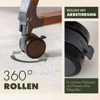 Beistellbett mit Rollen für Boxspringbett, 3 in 1 Stubenwagen und Reisebett höhenverstellbar, inkl Reisetasche
