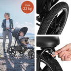 Runner 2 robuster Dreirad Buggy für Kleinkinder mit XL Luftreifen belastbar bis 22 kg schwarz