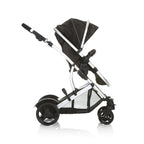 Duett 2 Geschwisterwagen Regenschutz Hauptsitz als Babywanne ab Geburt 15 kg Zweitsitz abnehmbar Black Forest