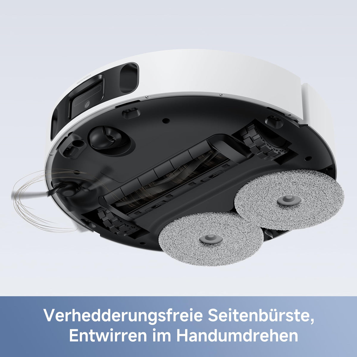 E40 Ultra Saugroboter mit Wischfunktion und selbstreinigender Station sowie ausfahrbarem Mopp