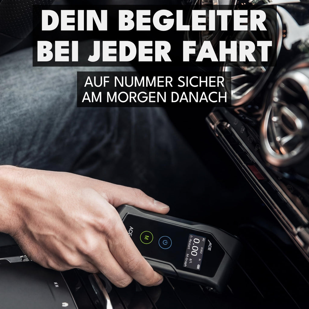 Alkoholtester - 99,1% Genauigkeit - elektrochemisch - Profi - Alkoholmessgerät