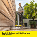 Terrassenreiniger PCL 6 für die Reinigung von Terrassen und Wegen mit einem Druck von maximal 10 bar