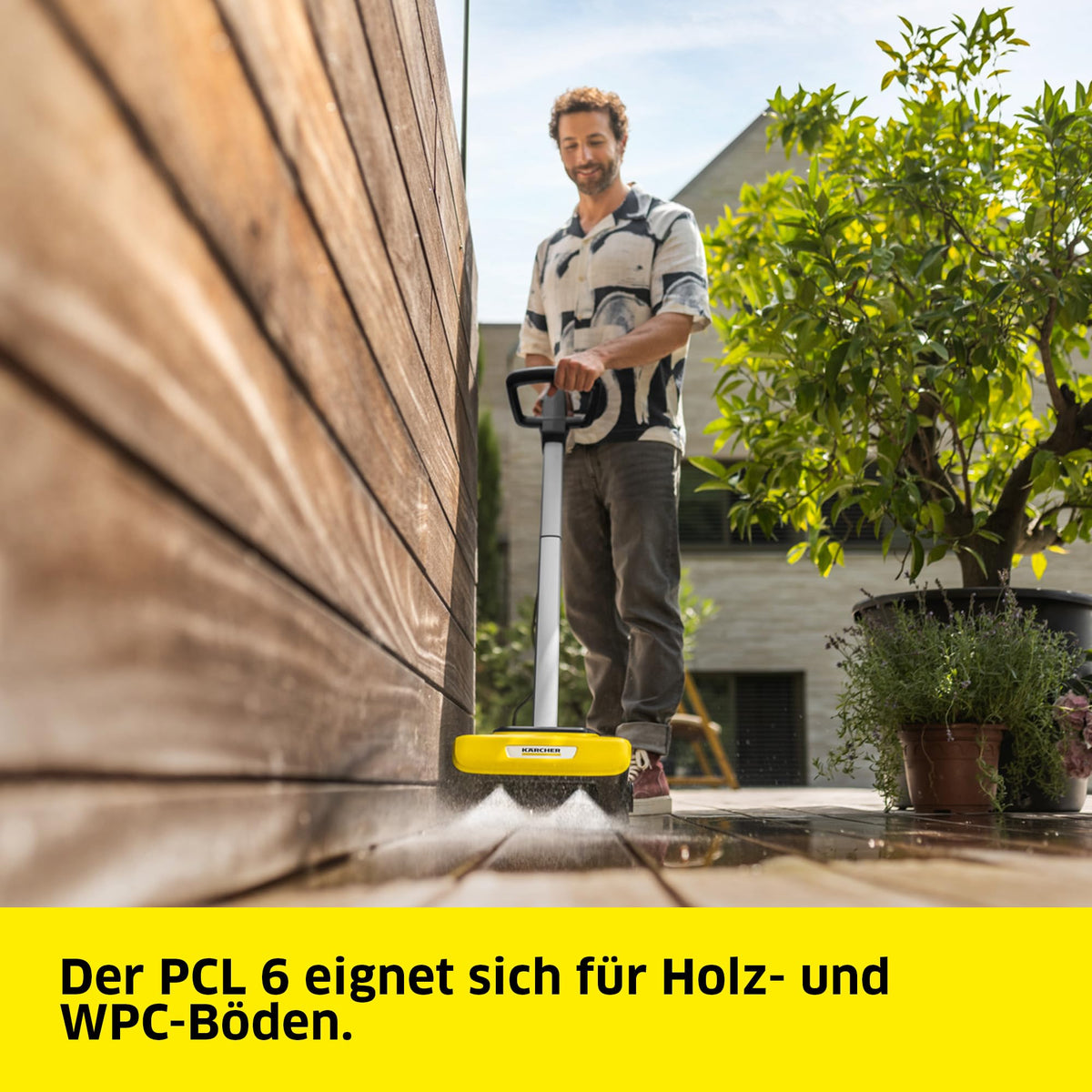 Terrassenreiniger PCL 6 für die Reinigung von Terrassen und Wegen mit einem Druck von maximal 10 bar